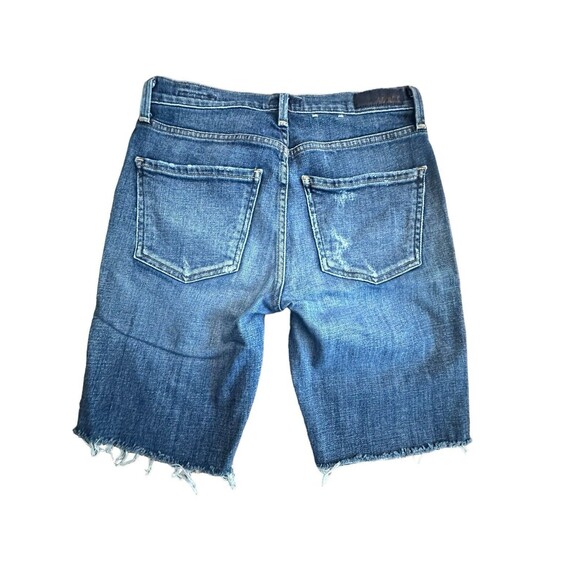 AGOLDE Denim Jean Shorts Size 25 Jorts Cut Off Stretch Mid Rise Stretch #A13-10 - Picture 2 of 11